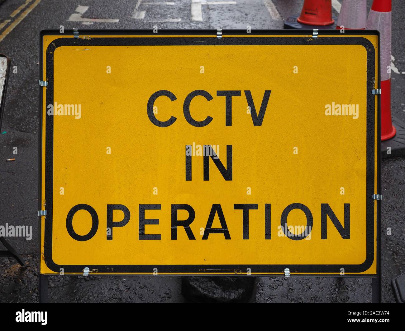 CCTV closed Circuit Television In Operation Sign Stock Photo Alamy