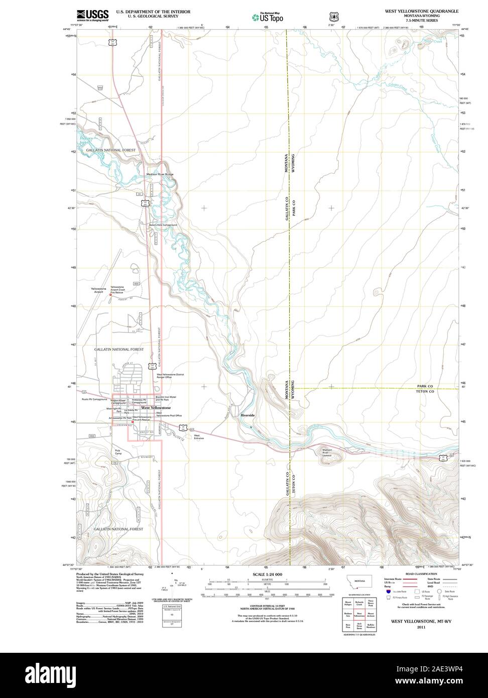 MT West Yellowstone 20110711 TM Restoration Stock Photo Alamy