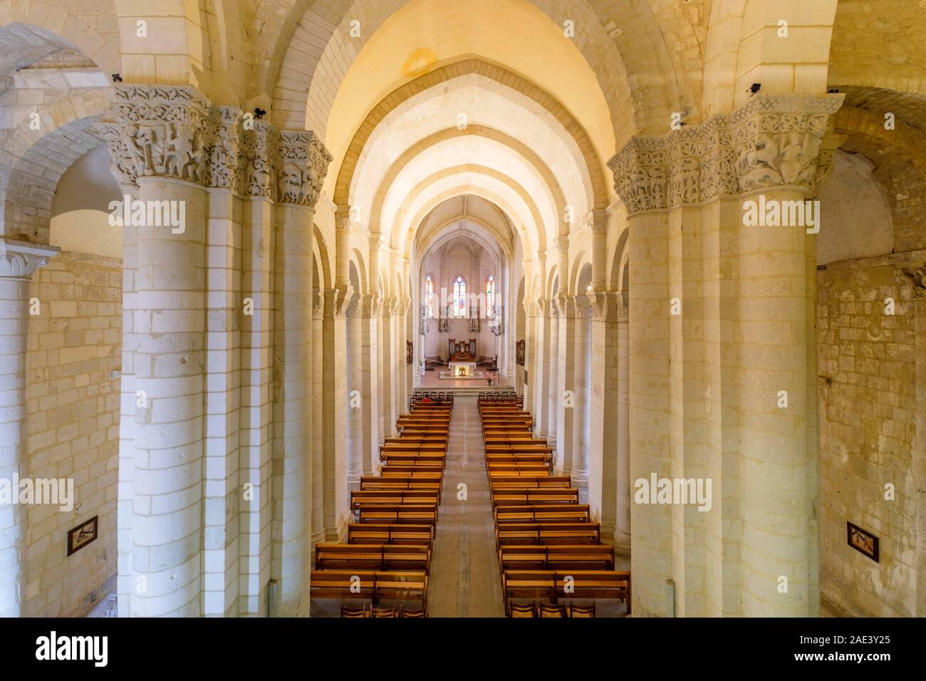 Saint Pierre Cathedral, Saintes, Charente-Maritime, Nouvelle-Aquitaine, France Stock Photo