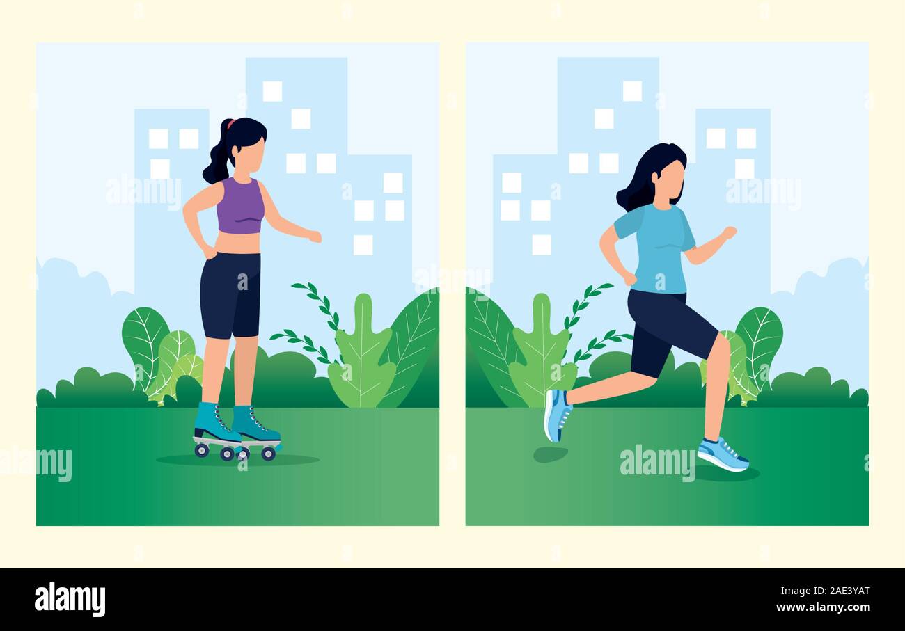 People and healthy lifestyle concept vector design Stock Vector Image ...