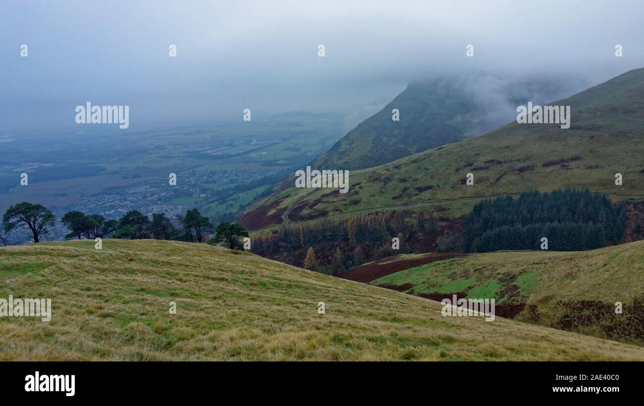 A view of Wood Hill, Alva, Stirlingshire, Scotland Stock Photo