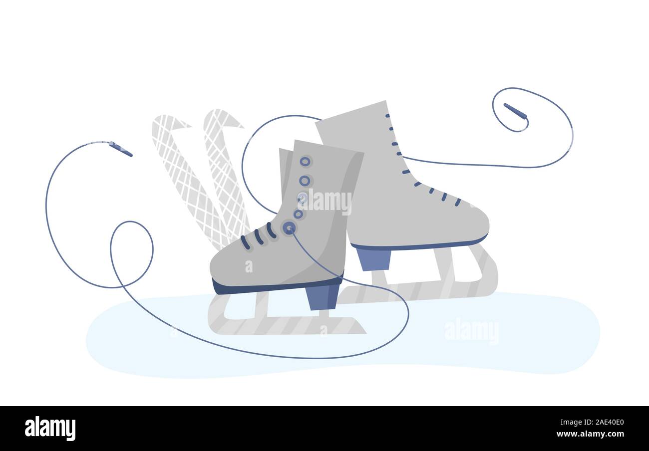 Ice Skates Illustration - Free Download Vector PSD and Stock Image