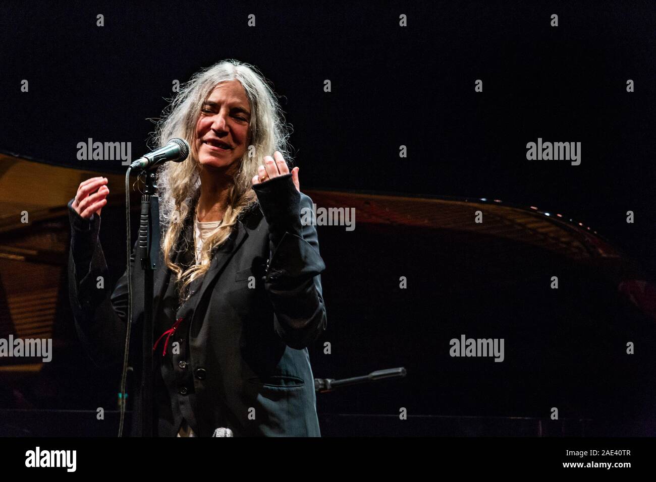 Patti Smith performs in Pavia during her Words and Music Tour Stock Photo