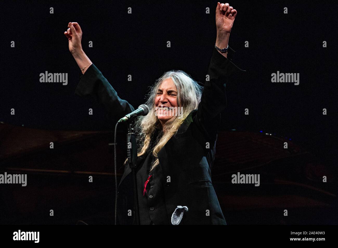 Patti Smith performs in Pavia during her Words and Music Tour Stock Photo