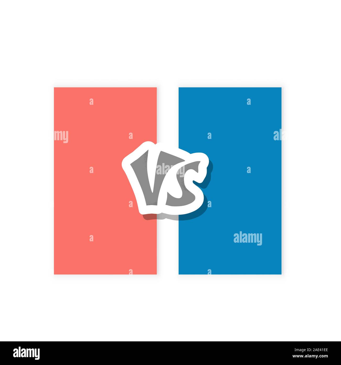 Versus sign with copy space. VS screen. Decorative battle cover with ...