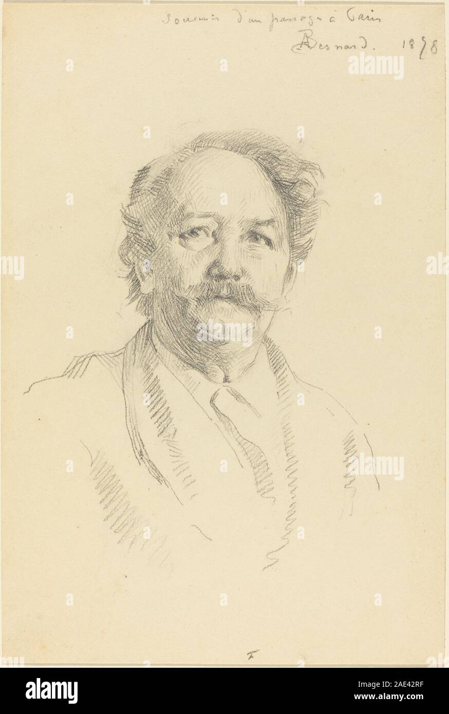 Portrait of a Man (Souvenir d'un Passage à Paris); 1898date Albert Besnard, Portrait of a Man (Souvenir d'un Passage à Paris), 1898 Stock Photo