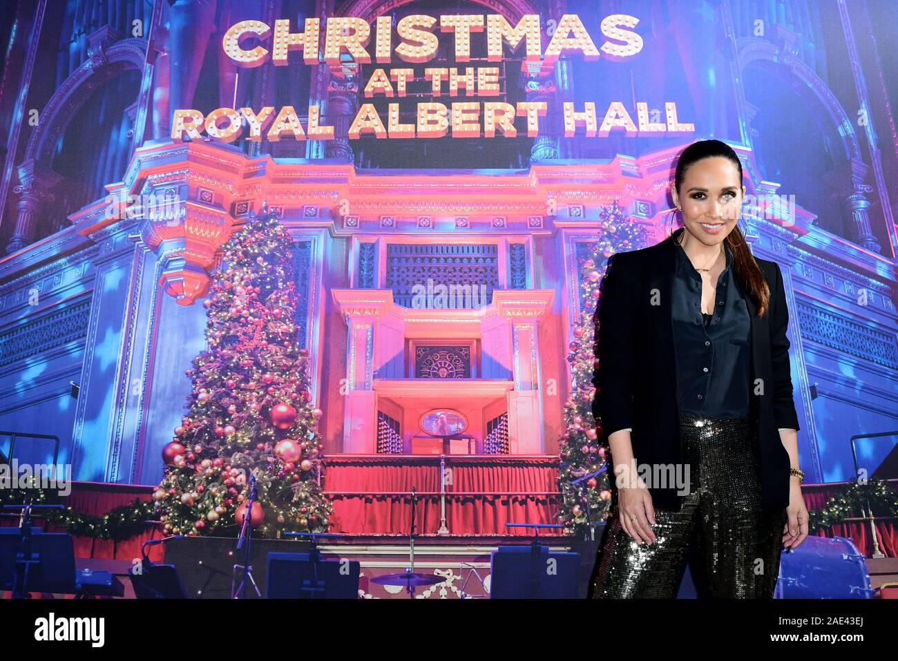 Myleene Klass arriving for Emma Bunton's Christmas Party held at the