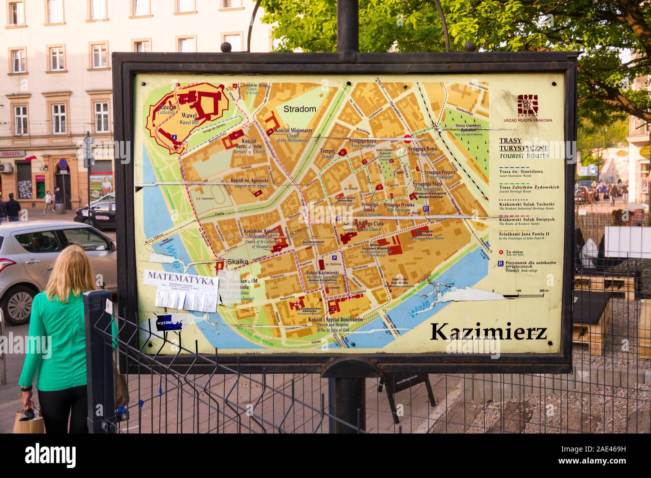 Map Area Kazimierz Jewish District