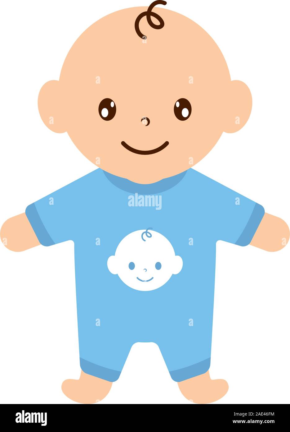 cute little baby boy character Stock Vector Image & Art - Alamy