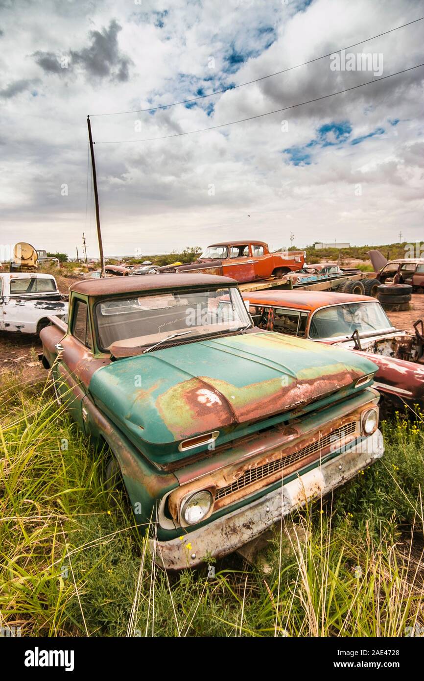 auto wrecking yards on Junk Yard With Old Us Cars High Resolution Stock Photography And Images Alamy