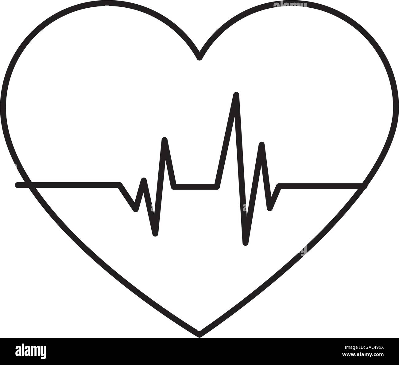 Isolated heart rate vector design Stock Vector Image & Art - Alamy