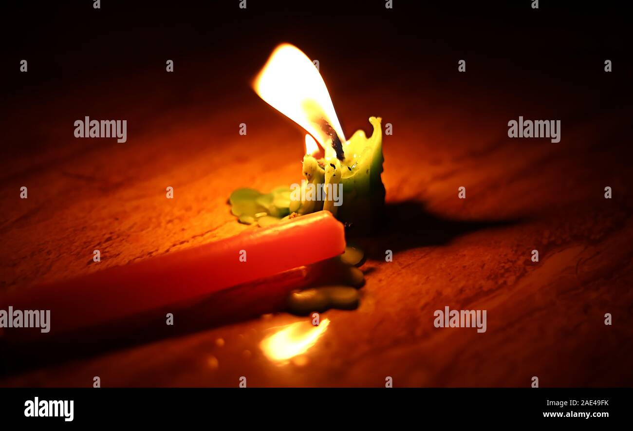 light and glow candles