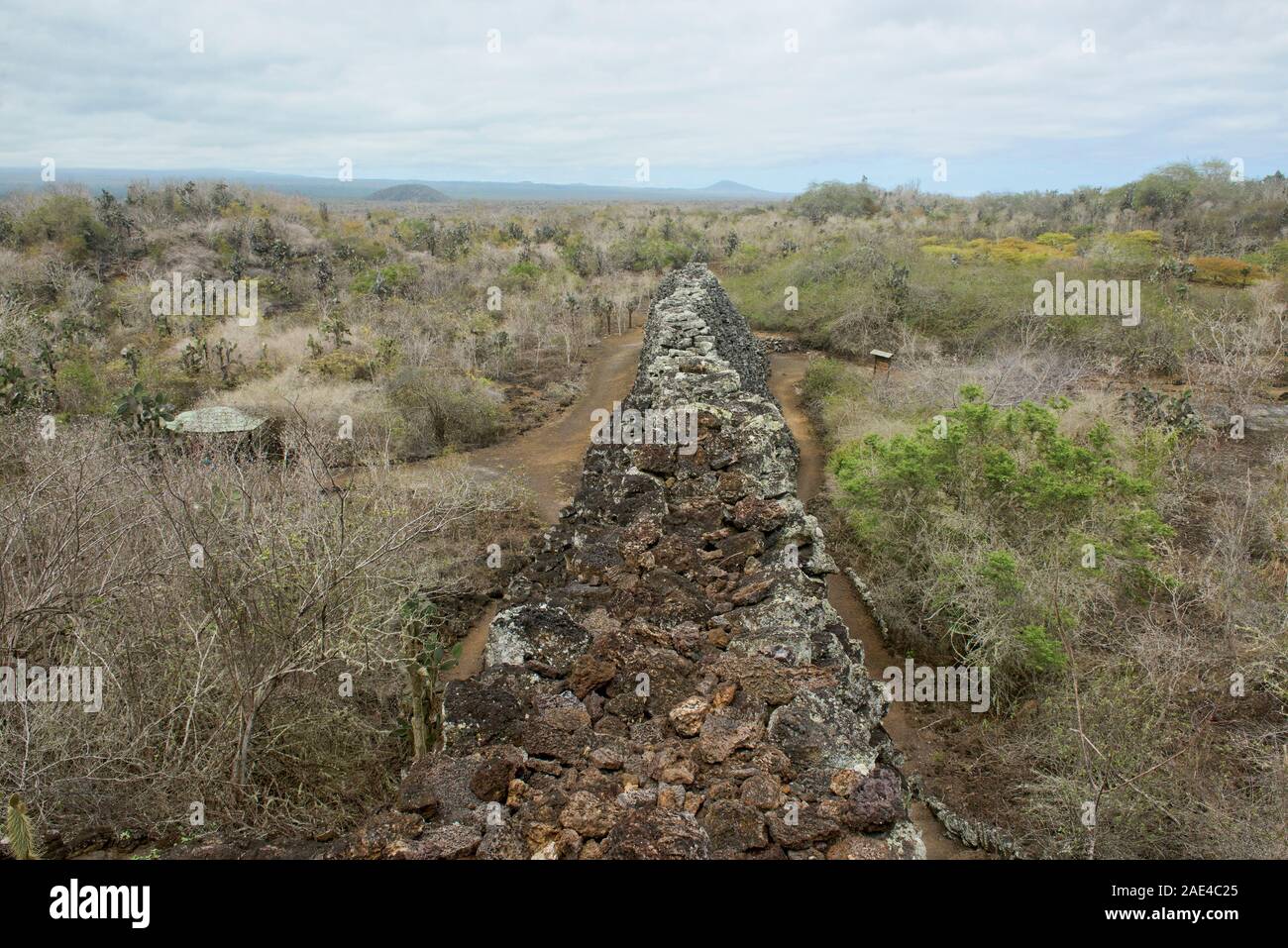 El Muro de las Lágrimas (Wall of Tears), Isla Isabela, Galapagos Islands, Ecuador Stock Photo