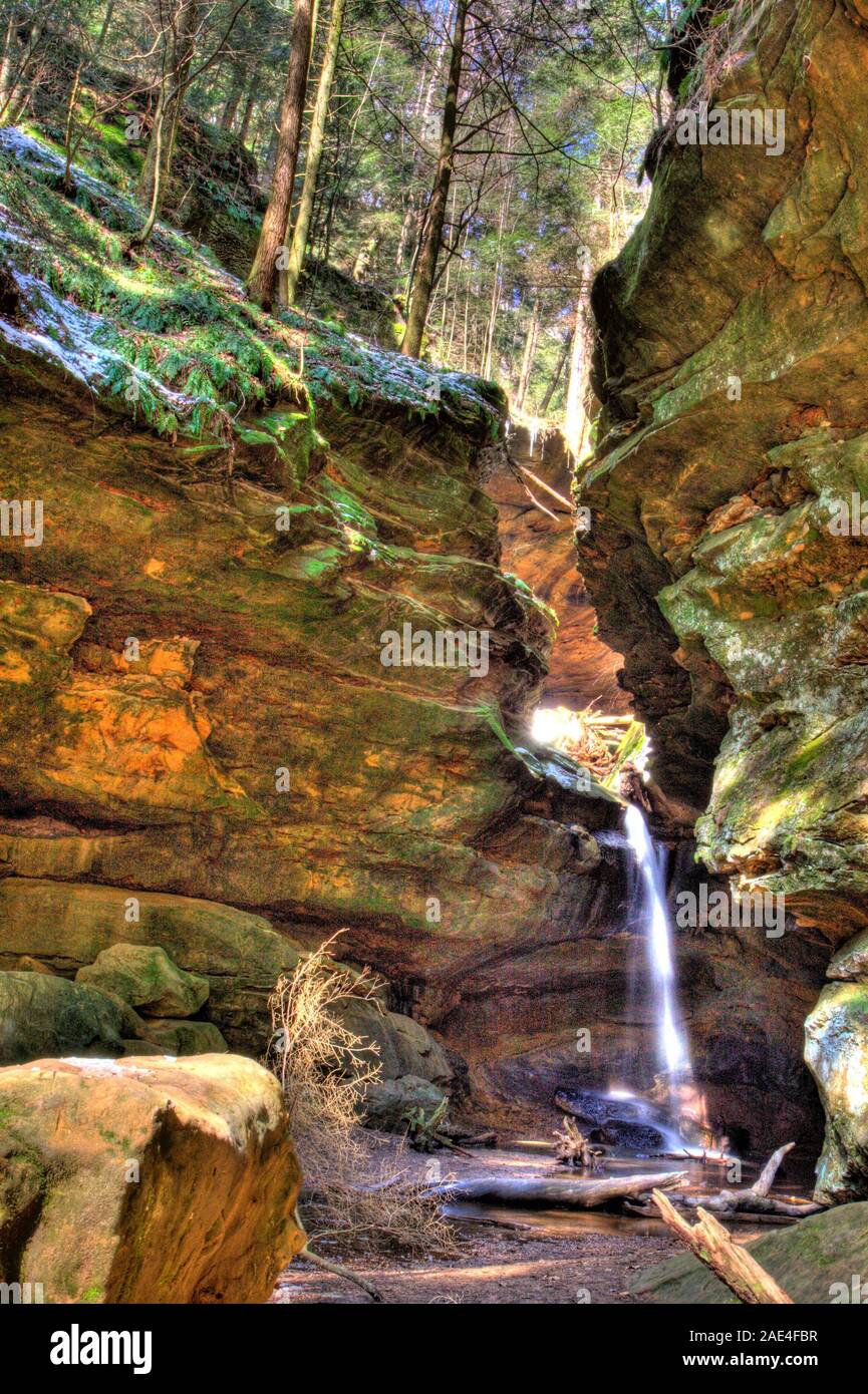 Lower Falls, Conkle's Hollow, Hocking Hills State Park, Ohio Stock ...