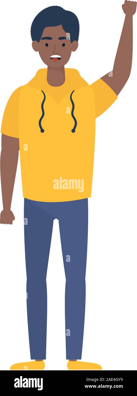 afro young man avatar character icon Stock Vector Image & Art - Alamy