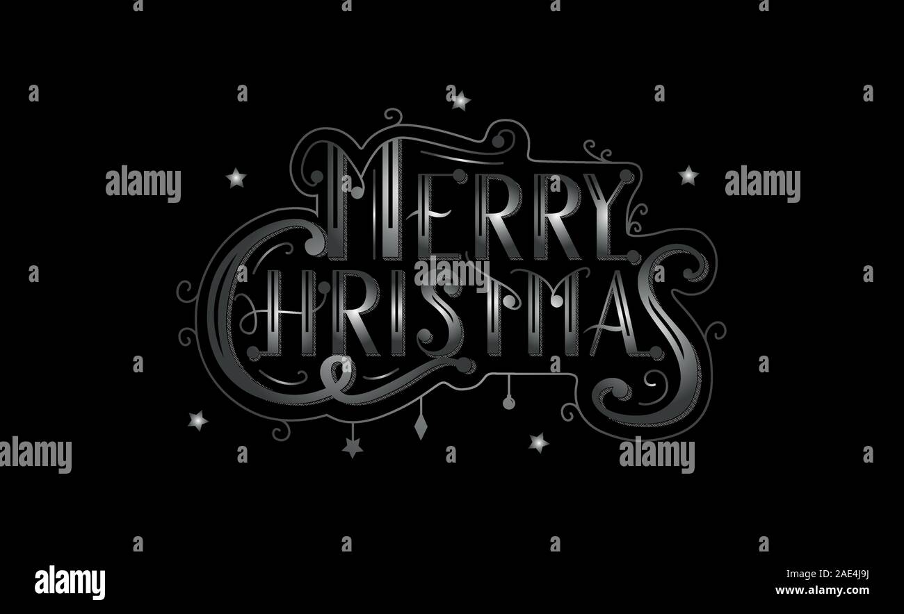 Merry Christmas Letters Stock Vector