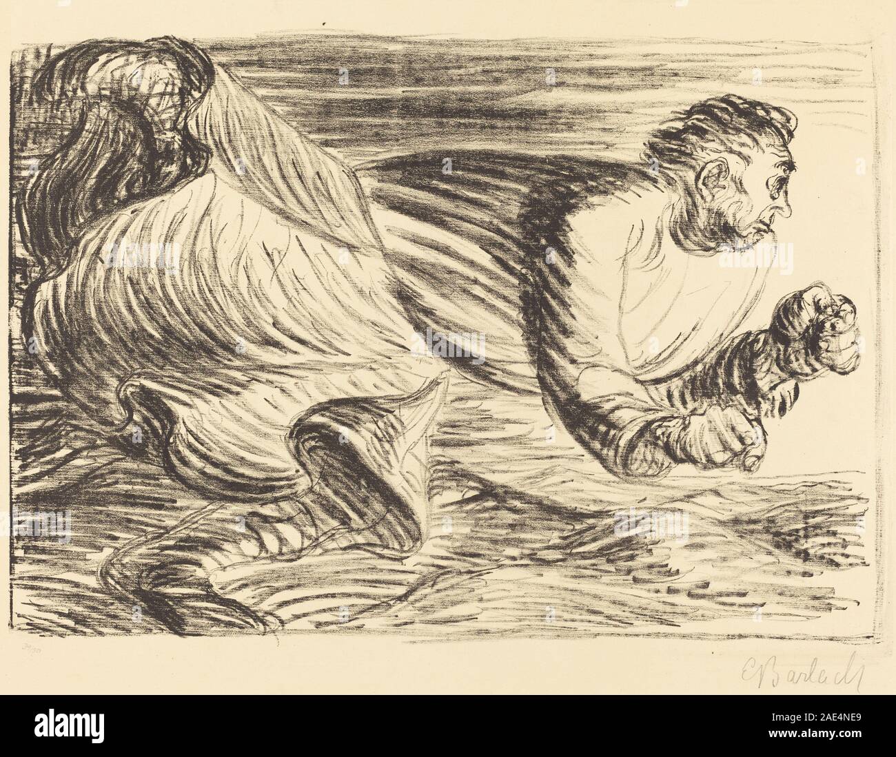 The Raging Barbarian; c. 1916/1917 Ernst Barlach, The Raging Barbarian ...