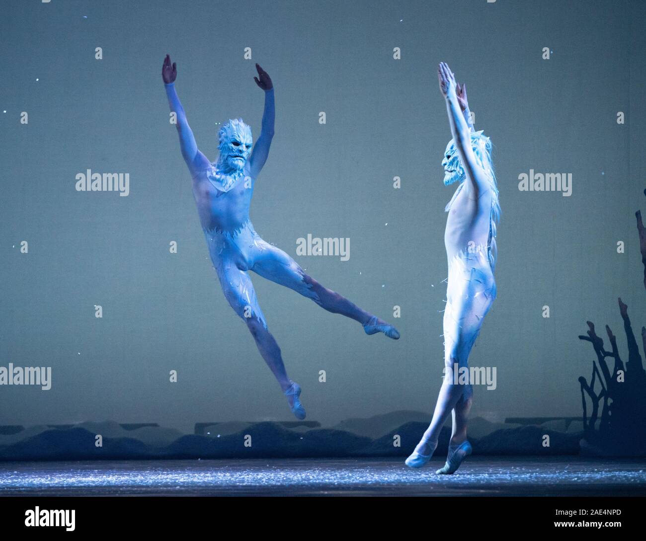 Edinburgh, Scotland, UK. 6th December 2019. Scottish Ballet's production of The Snow Queen during dress rehearsal at the Festival Theatre in Edinburgh. Inspired by Hans Christian Andersen's fairy tale, the ballet is set to the music of Rimsky-Korsakov and performed by the Scottish Ballet Orchestra. Choreographer is Christopher Hampson and Designer is Lez Brotherston. Iain Masterton/Alamy Live News Stock Photo