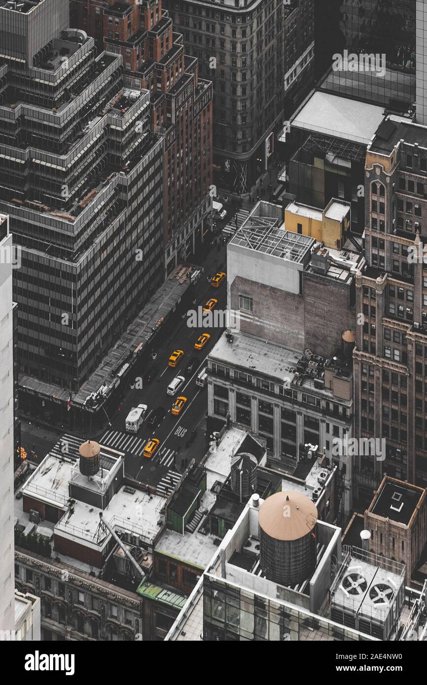 Downtown manhattan birds view hi-res stock photography and images - Alamy