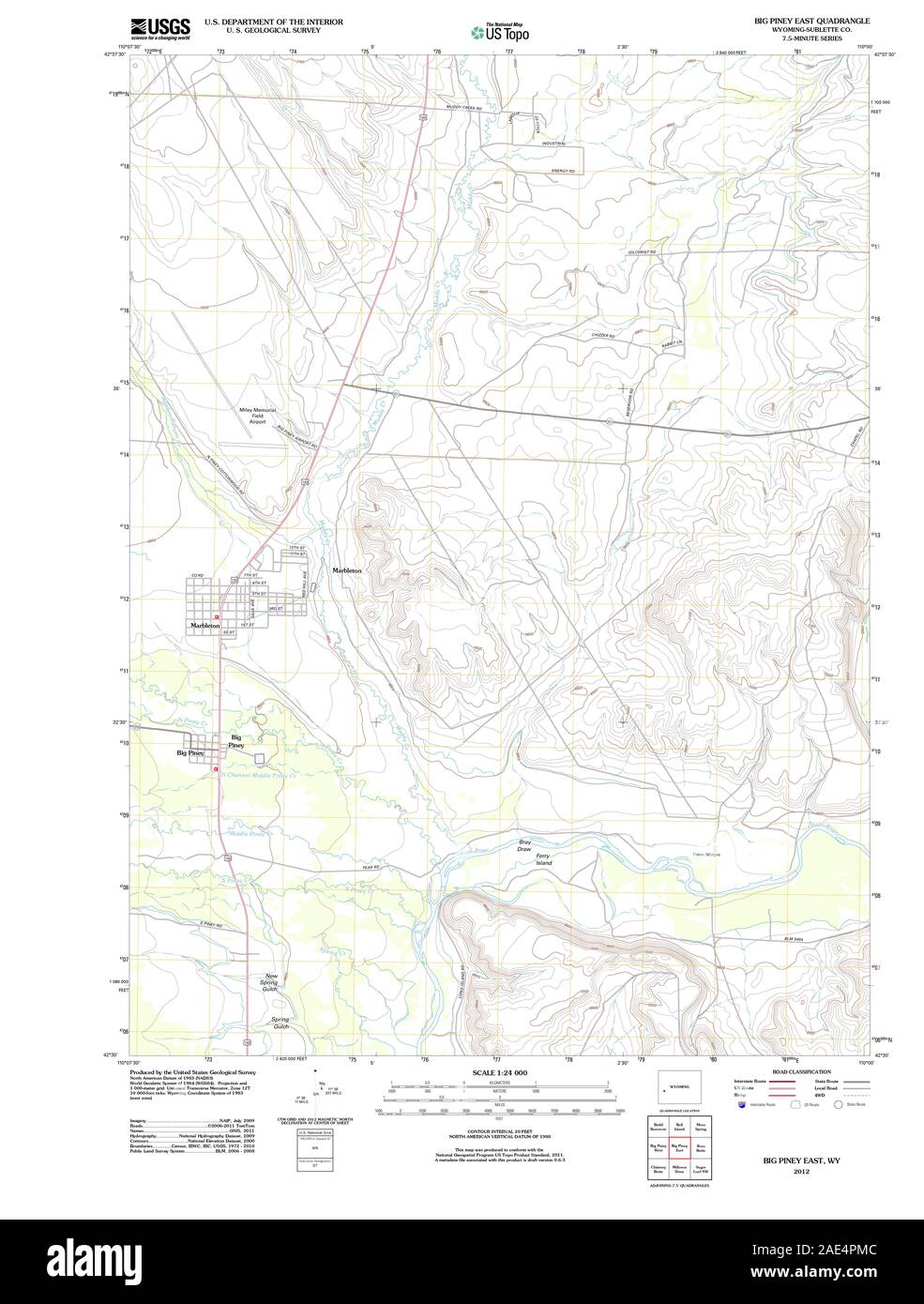 Big piney map Cut Out Stock Images & Pictures Alamy