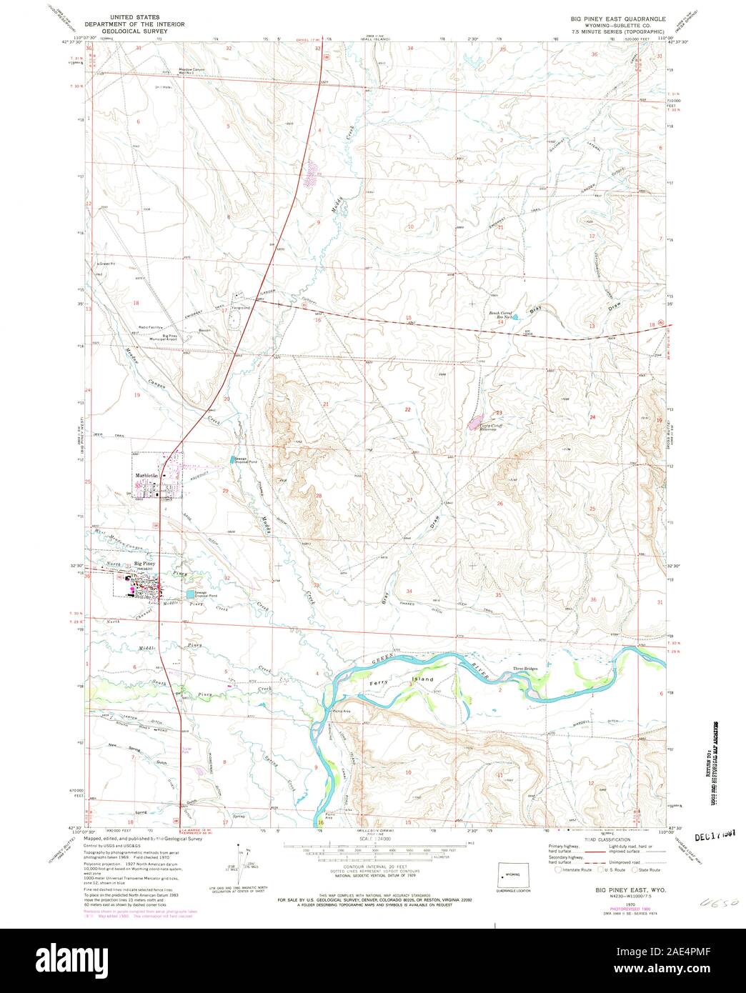 Map of big piney hires stock photography and images Alamy