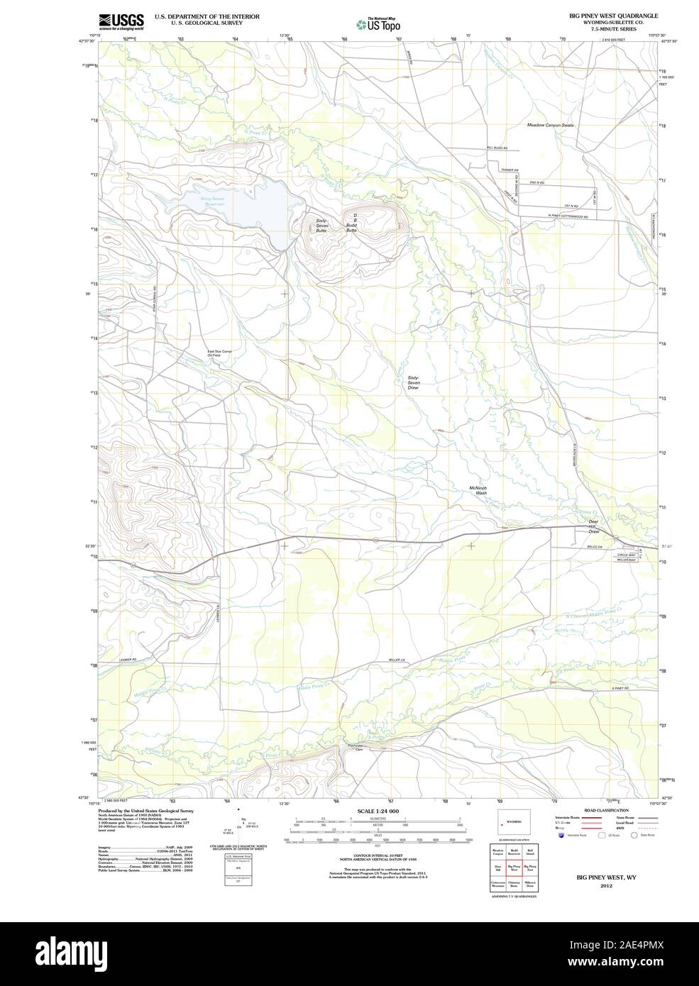 Map of big piney hires stock photography and images Alamy