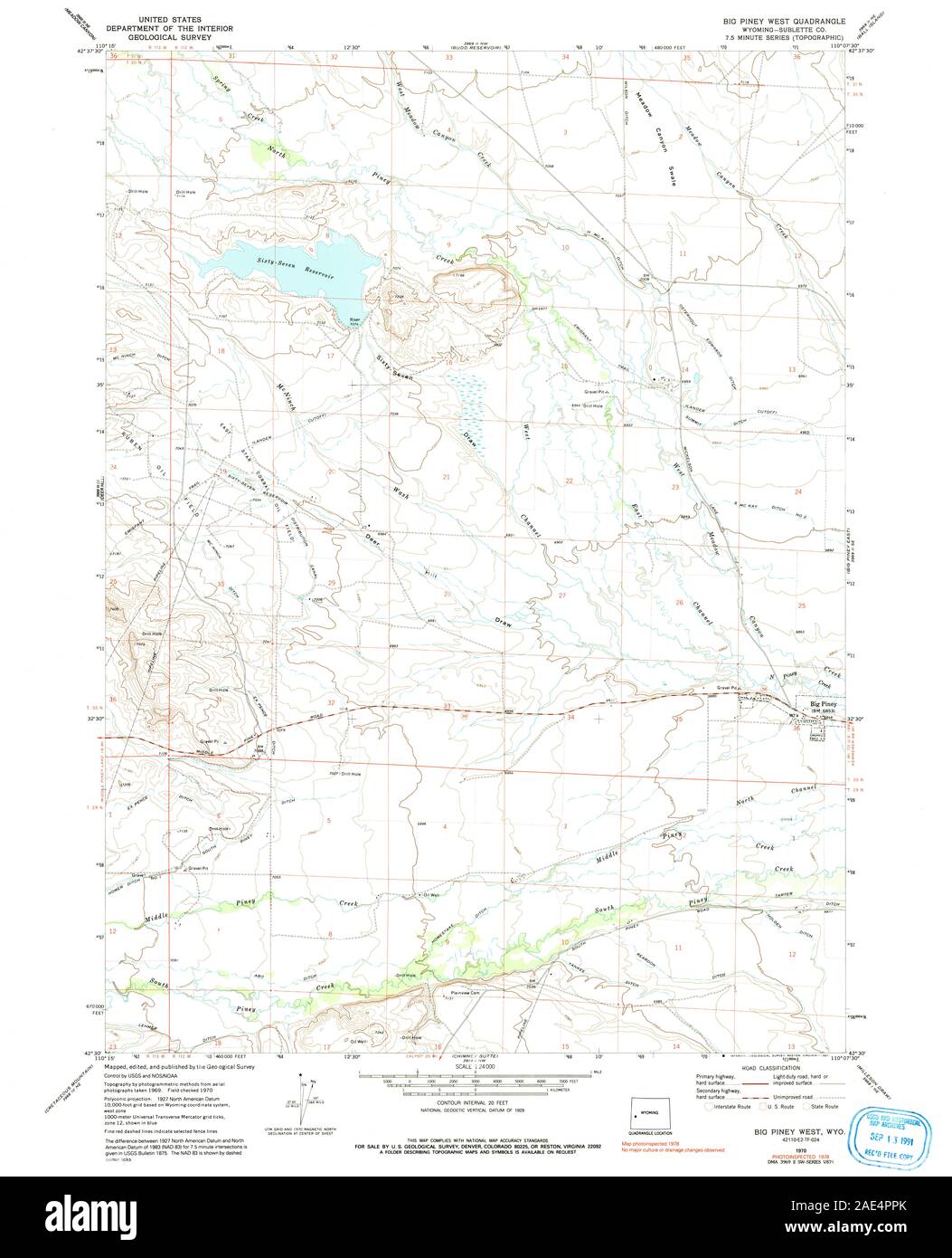 Map of big piney hires stock photography and images Alamy