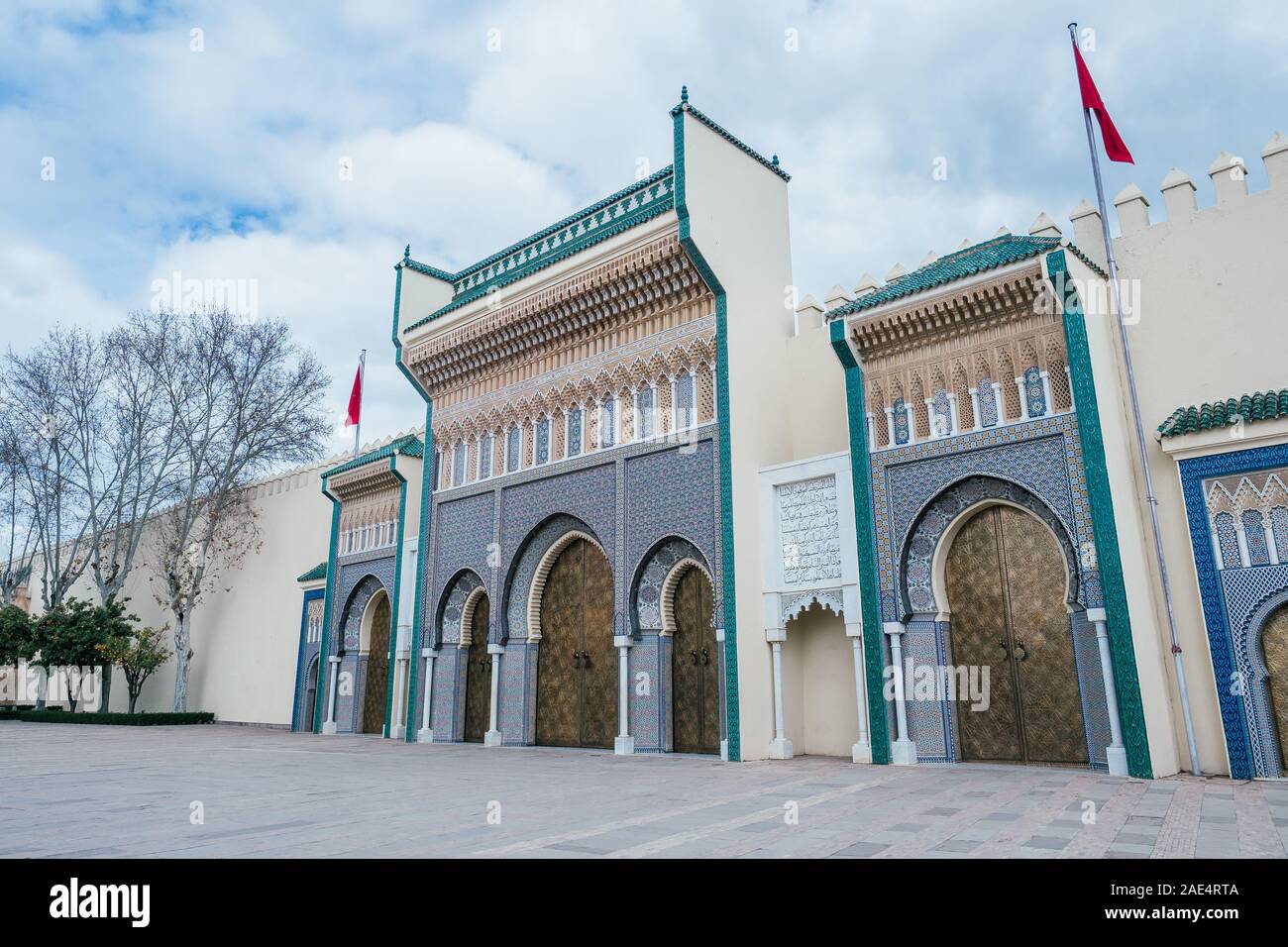 Royal Palace of Fez in Morocco Stock Photo - Alamy