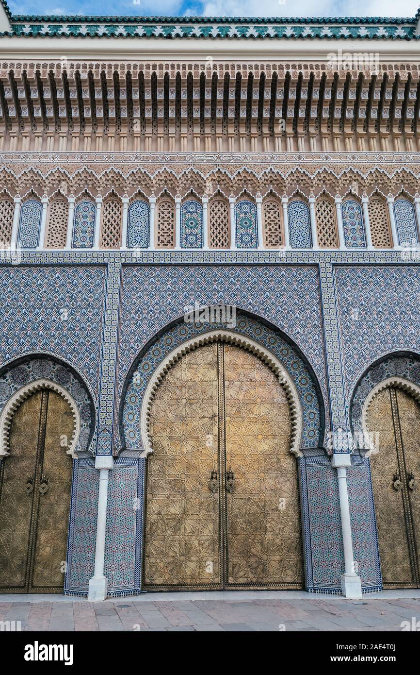 Royal Palace of Fez in Morocco Stock Photo - Alamy