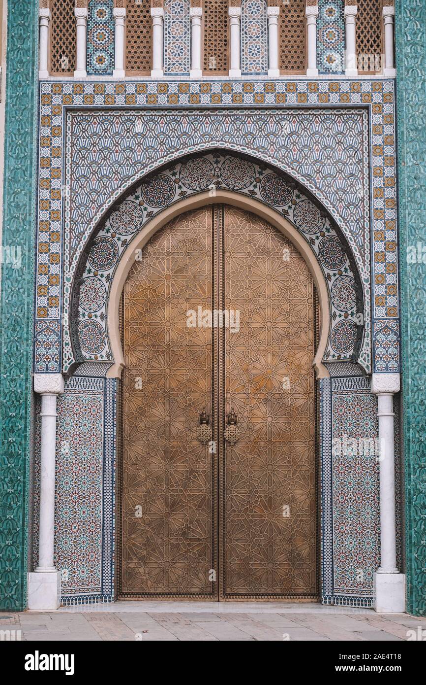 Royal Palace of Fez in Morocco Stock Photo - Alamy