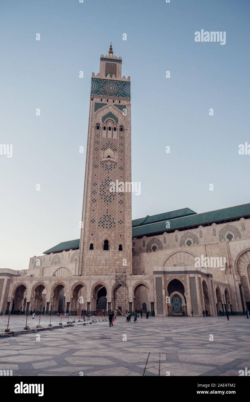 Hassan II Mosque in Casablanca Morocco Stock Photo