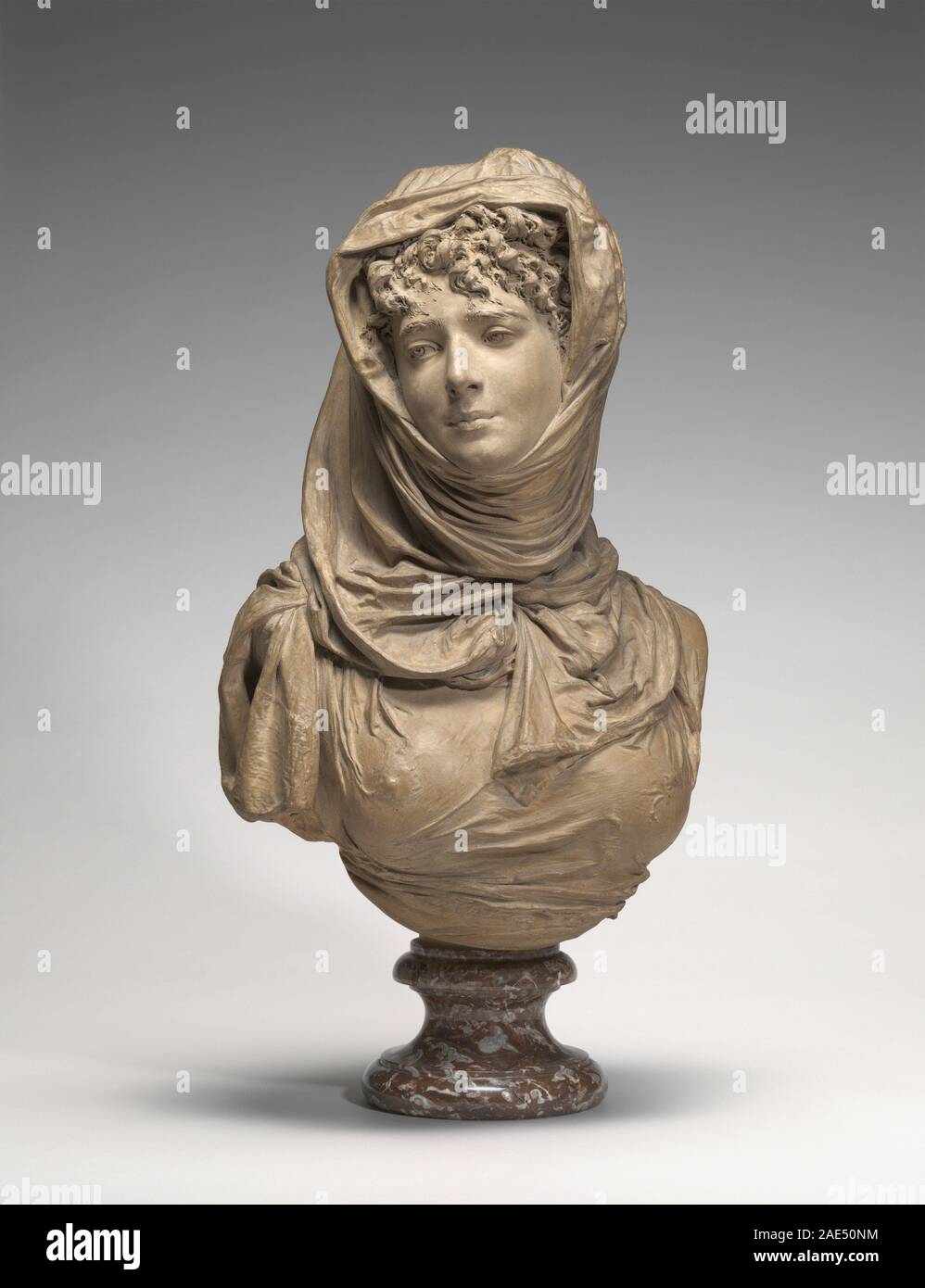 Fantasy Bust of a Veiled Woman (Marguerite Bellanger?); c. 1865/1870 AlbertErnest Carrier