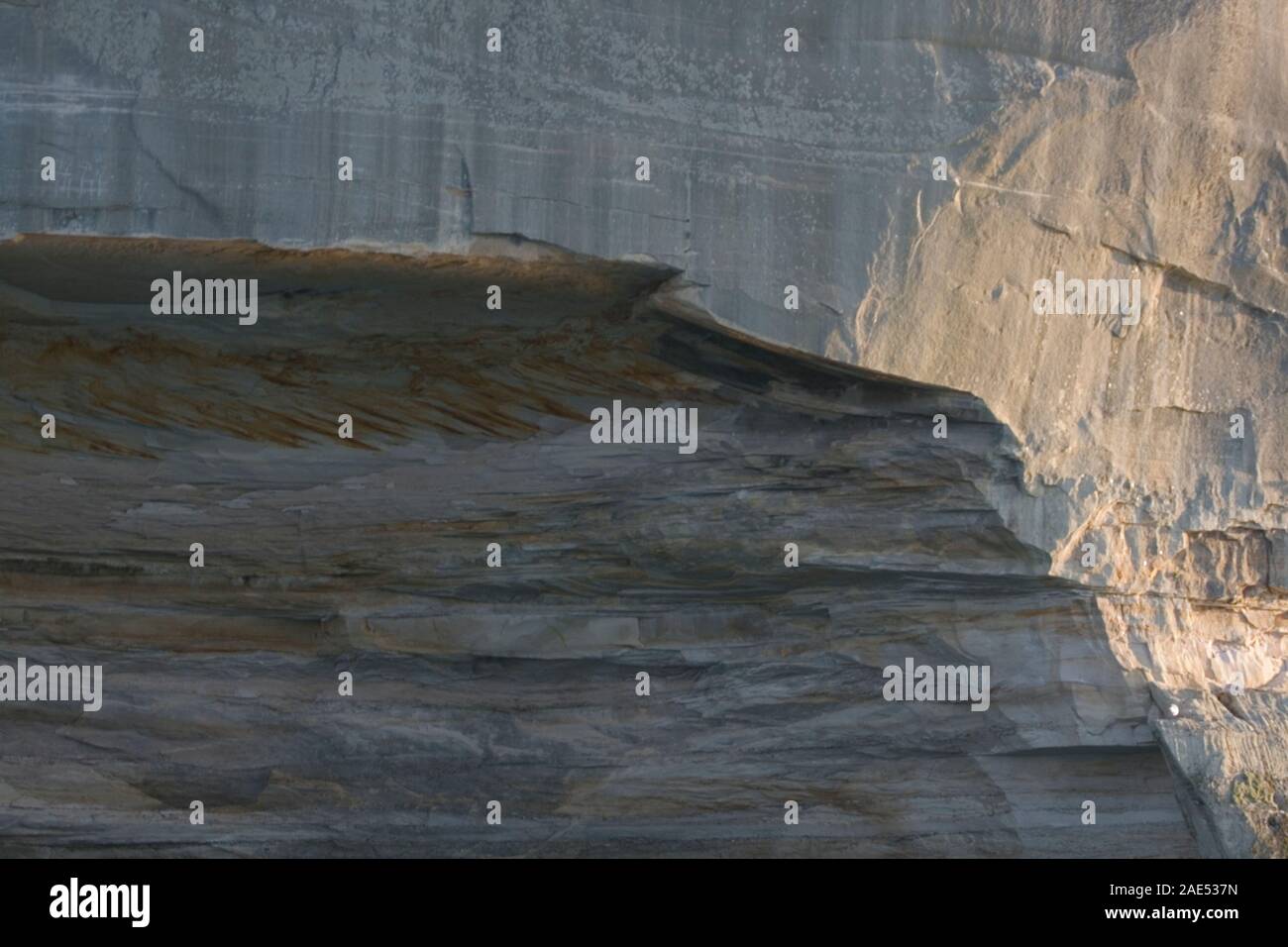 Pitted Rocks Cliffs Cliffs, Pictured Rocks National Lakeshore, Michigan Stock Photo - Alamy