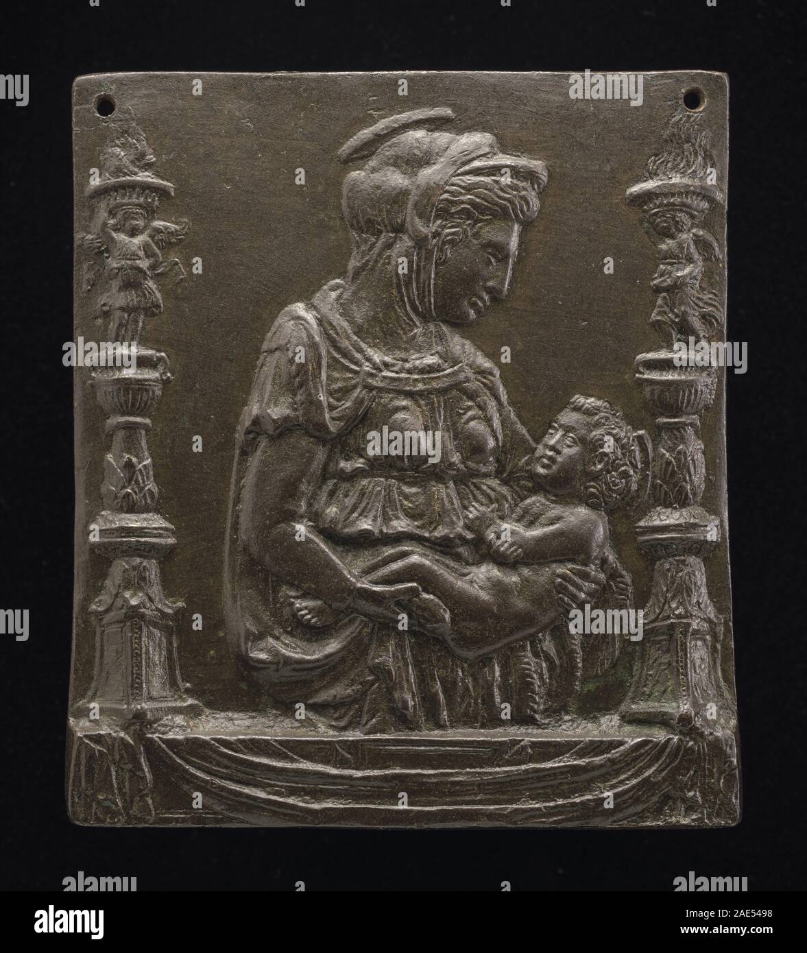 Madonna and Child between Two Candelabra Follower of Donatello, Madonna