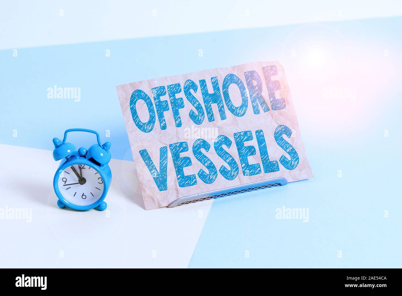Text sign showing Offshore Vessels. Business photo text ship designed ...