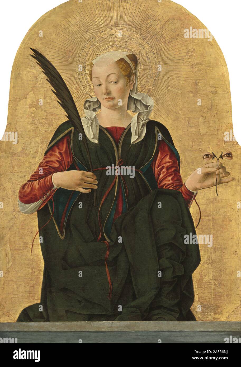Saint Lucy; c. 1473/1474 Francesco del Cossa, Saint Lucy, c 1473-1474 Stock Photo