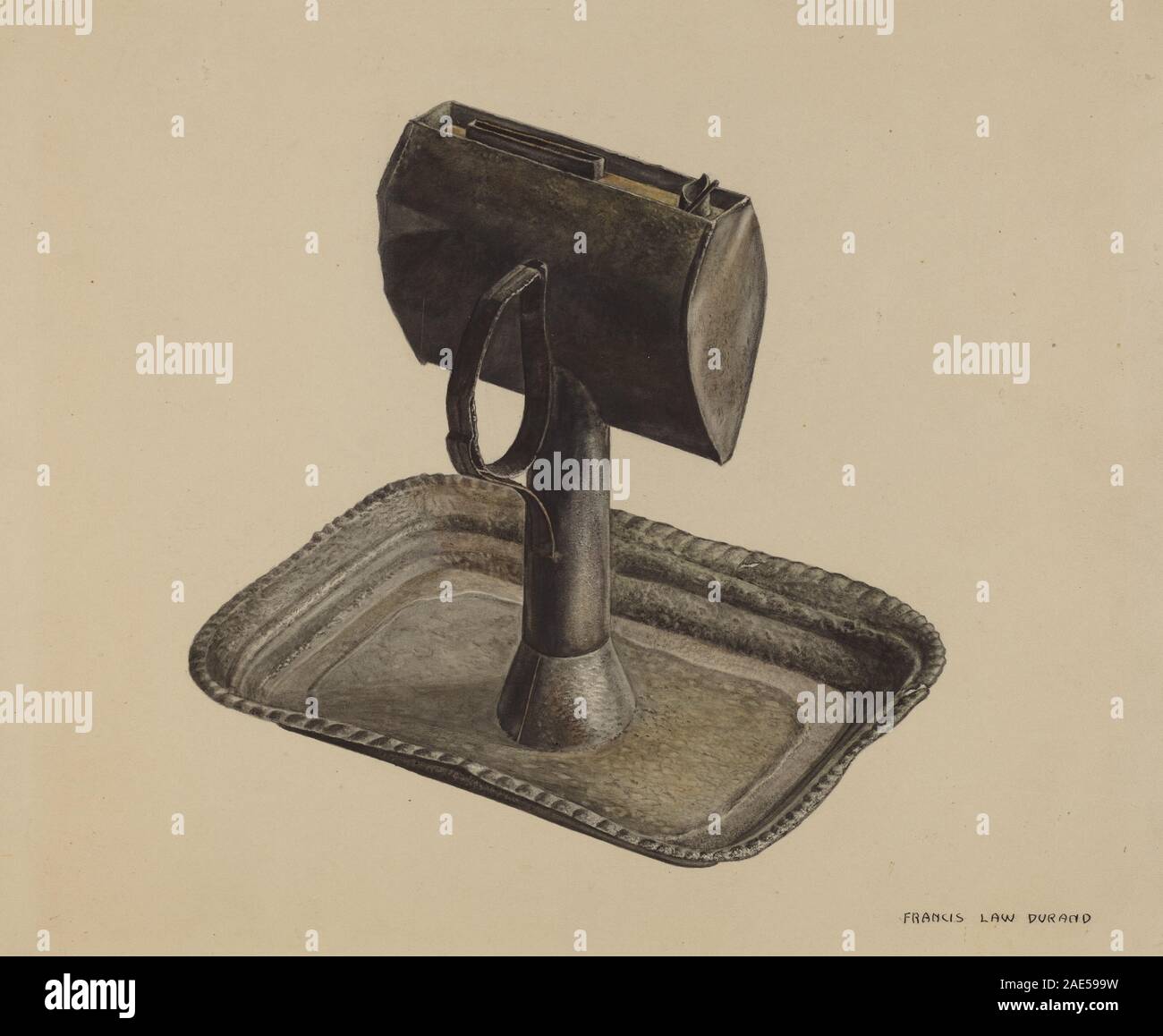 Whale Oil Lamp; 1935/1942 Francis Law Durand, Whale Oil Lamp, 19351942