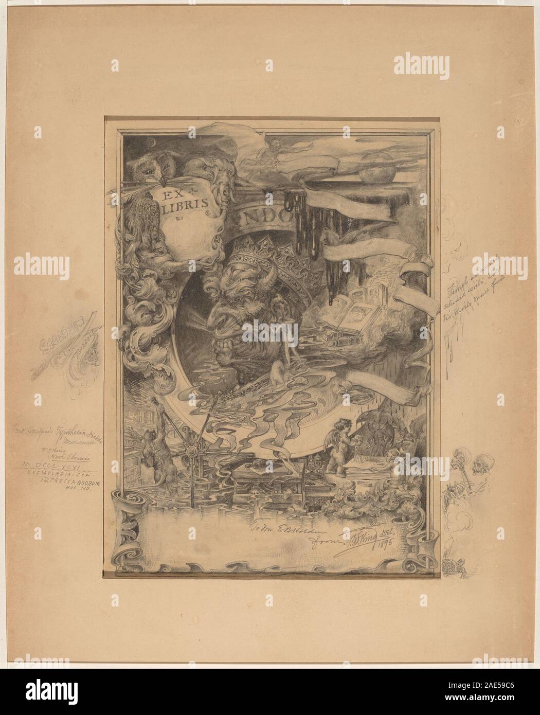 Printer's Devil; 1895date Francis Scott King, Printer's Devil, 1895