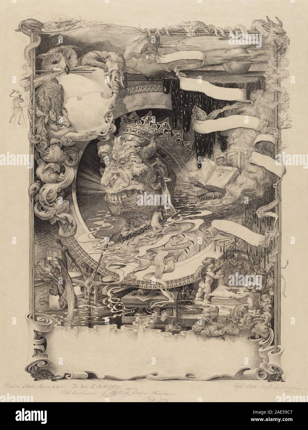 Printer's Devil; 1895date Francis Scott King, Printer's Devil, 1895