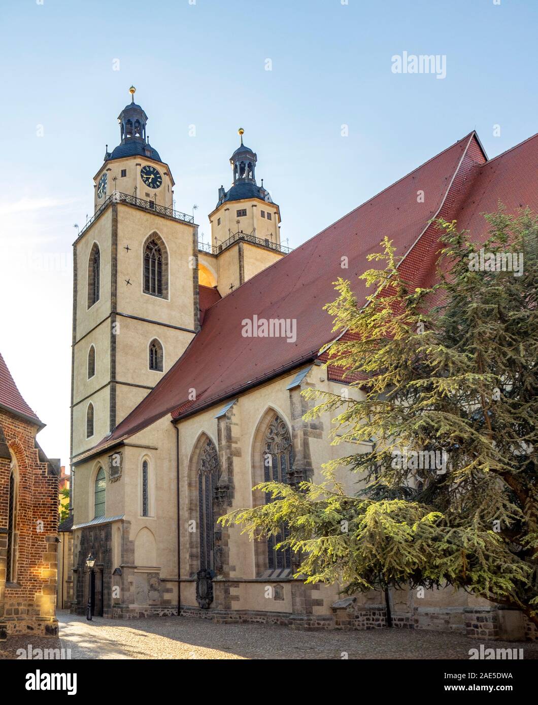 Saint Marien Church Stadtkirche Lutherstadt Wittenberg Saxony-Anhalt Germany Stock Photo