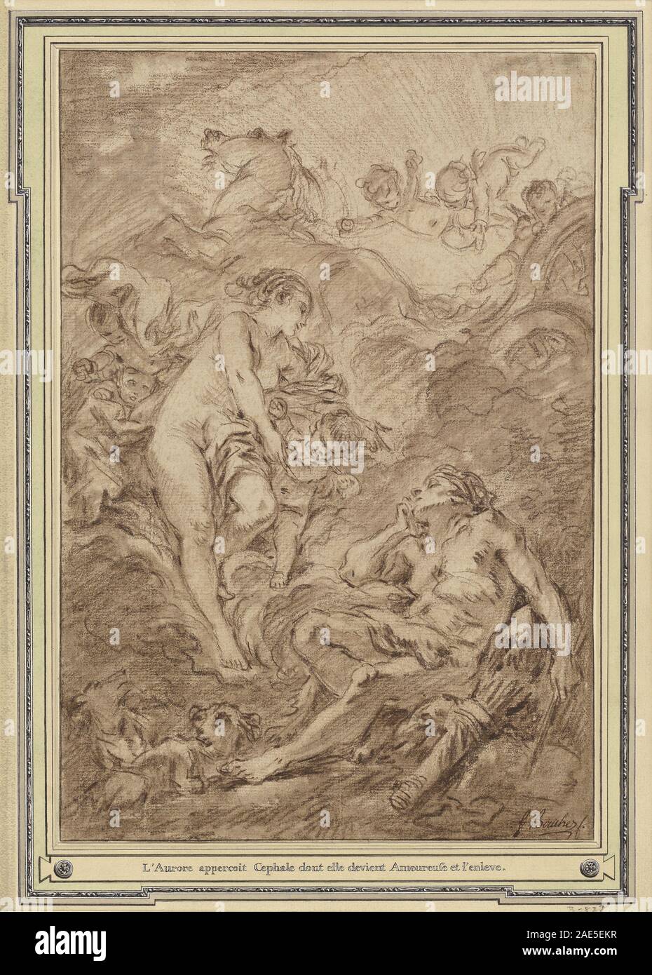Aurora and Cephalus; circa 1766 date François Boucher, Aurora and