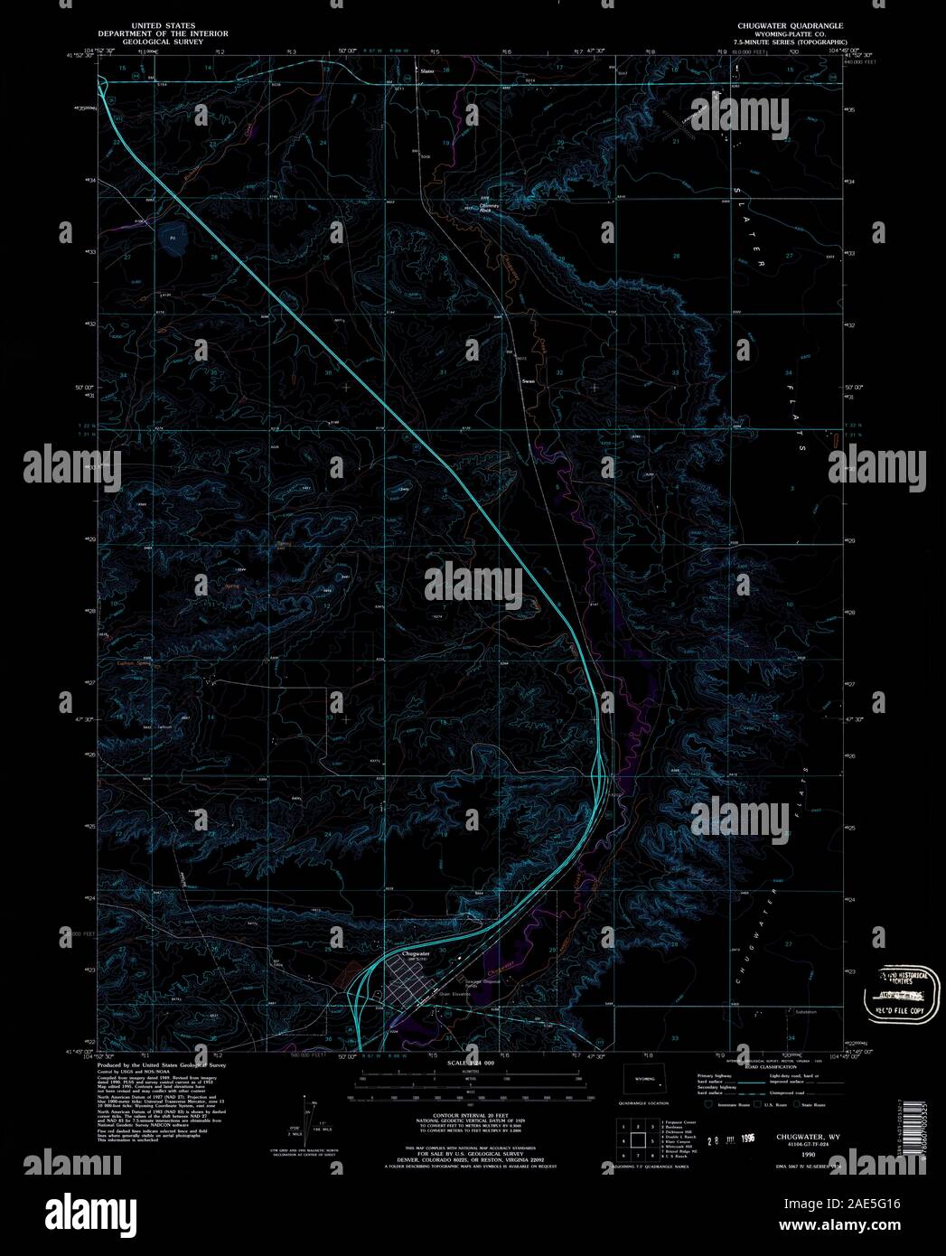 Map of chugwater hires stock photography and images Alamy