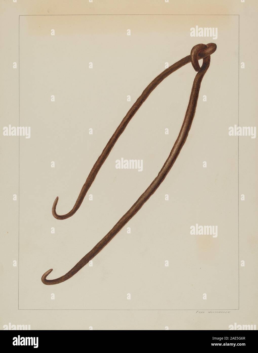 Wrought Iron Pot Hooks; c. 1938 Fred Hassebrock, Wrought Iron Pot Hooks