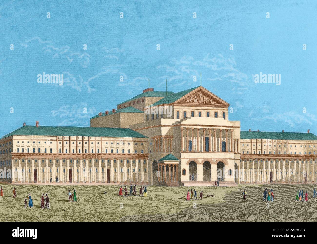 Polonia. Teatro Nacional de Varsovia. Fundado en 1810 por Federico