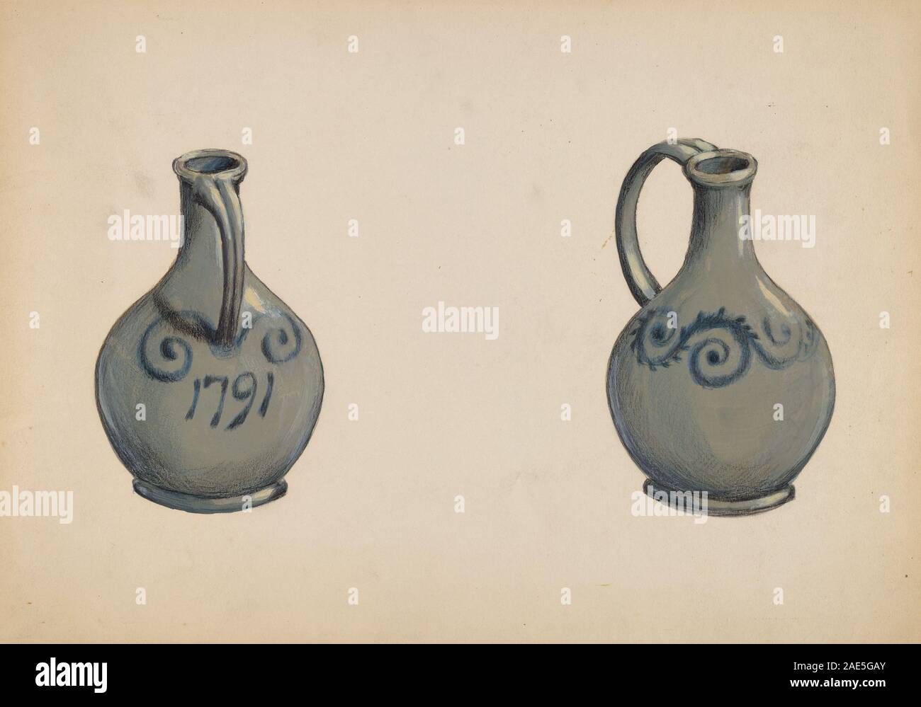 Vinegar Jug; circa 1936 date Fred Weiss, Vinegar Jug, c 1936 Stock