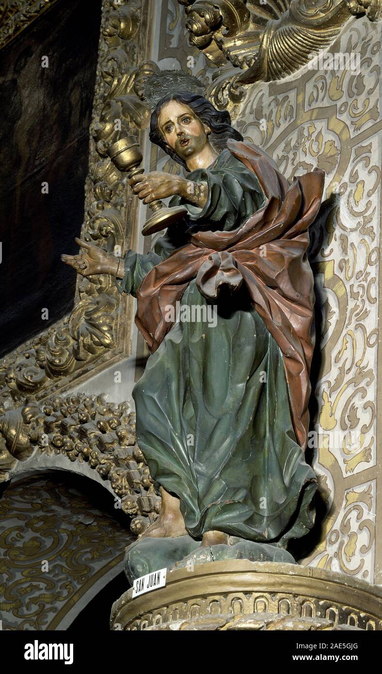 Pedro Duque Cornejo San-juan-escultura-author-duque-cornejo-pedro-location-iglesia-de-las-angustias-granada-spain-san-juan-evangelista-y-apostol-2AE5GJG