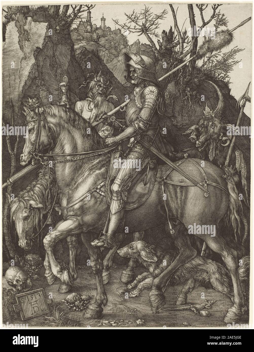 Death and the devil 1513 Cut Out Stock Images & Pictures - Alamy