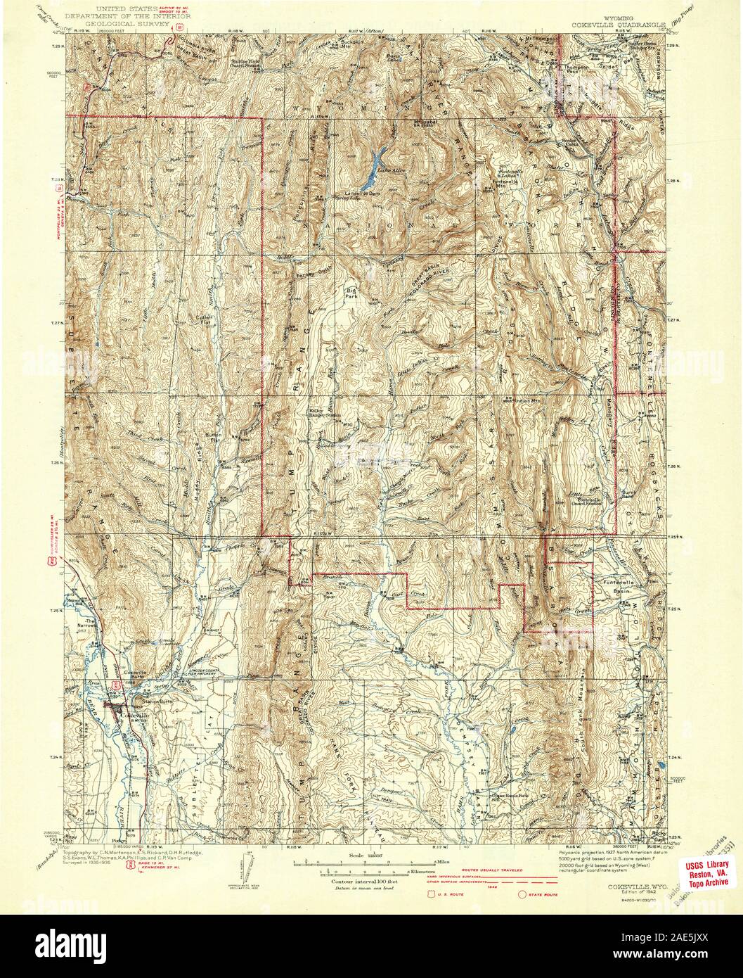 Map of cokeville hires stock photography and images Alamy