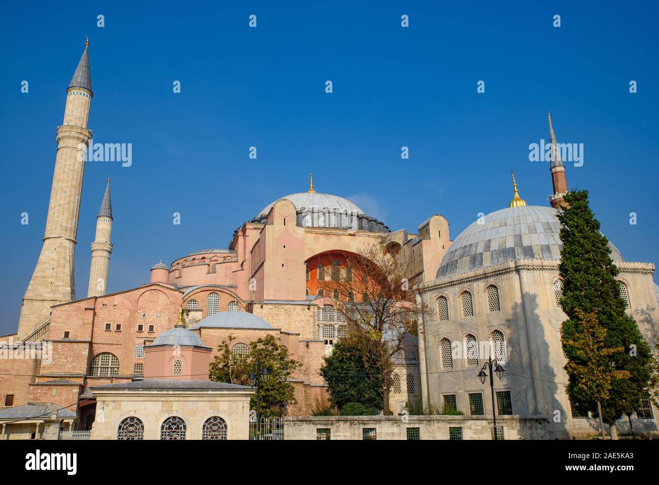 Hagia Sophia, former Orthodox cathedral and Ottoman imperial mosque, in Istanbul, Turkey Stock Photo