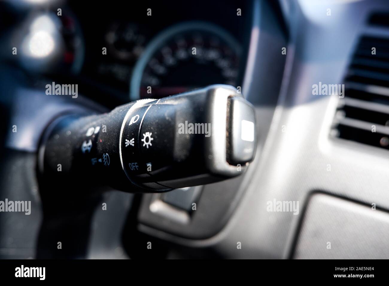 Onoff car light switch Stock Photo Alamy